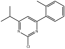 2-Chloro-4-(2-tolyl)-6-(iso-propyl)pyrimidine Structure