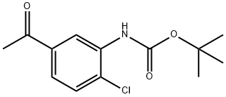 (5-Acetyl-2-chloro-phenyl)-carbamic acid tert-butyl ester Structure