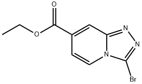 3-Bromo-[1,2,4]triazolo[4,3-a]pyridine-7-carboxylic acid ethyl ester Structure