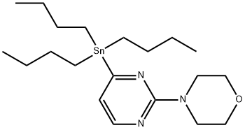4-[4-(tributylstannyl)pyrimidin-2-yl]morpholine Struktur