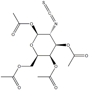 [(2S,3R,4R,5R,6R)-6-(acetoxymethyl)-3-(isothiocyanato)tetrahydro-2H-pyran-2,4,5-triyl]triacetate,1416573-63-1,结构式