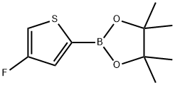 2-(4-氟噻吩-2-基)-4,4,5,5-1,3,2-二氧四硼环四甲基, 1416853-81-0, 结构式