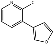 2-Chloro-3-(3-furyl)pyridine Structure