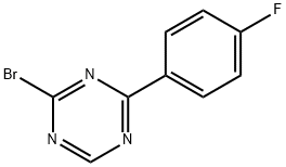 2-Bromo-4-(4-fluorophenyl)-1,3,5-triazine 结构式