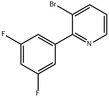 3-Bromo-2-(3,5-difluorophenyl)pyridine Structure
