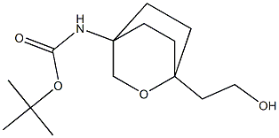 (1-(2-羟乙基)-2-氧杂二环[2.2.2]辛-4-基)氨基甲酸叔丁酯,1417551-57-5,结构式