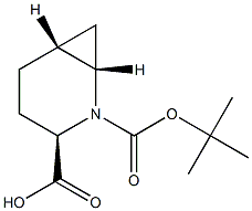 (1S,3R,6R)-2-(tert-butoxycarbonyl)-2-azabicyclo[4.1.0]heptane-3-carboxylic acid 结构式