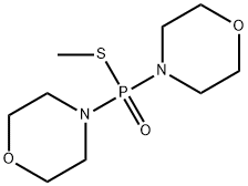 4-[methylsulfanyl(morpholin-4-yl)phosphoryl]morpholine Struktur