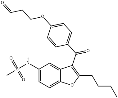 N-(2-butyl-3-[4-(3-oxopropoxy)benzoyl]-1-benzofuran-5-yl)methanesulfonamide