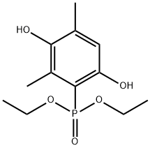 3,6-二羟基-2,4-二甲基苯基膦酸二乙酯 结构式