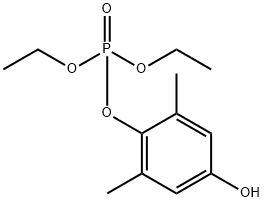 Diethyl 4-hydroxy-2,6-dimethylphenyl phosphate Structure