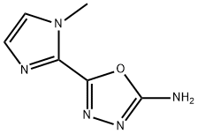 5-(1-methyl-1H-imidazol-2-yl)-1,3,4-oxadiazol-2-amine,1421601-89-9,结构式