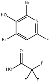 2,4-dibromo-6-fluoropyridin-3-ol, trifluoroacetic acid,1421602-81-4,结构式