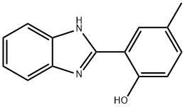2-(1H-ベンゾイミダゾール-2-イル)-4-メチルフェノール 化学構造式