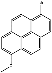 1-溴-6-甲氧基芘 结构式