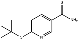 6-(叔丁基硫烷基)吡啶-3-碳硫酰胺, 1423027-08-0, 结构式
