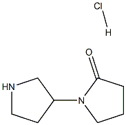 1-(pyrrolidin-3-yl)pyrrolidin-2-one hydrochloride Structure