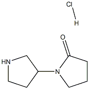 1-(吡咯烷-3-基)吡咯烷-2-酮盐酸盐, 1423027-65-9, 结构式