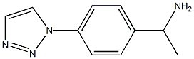 1-[4-(1H-1,2,3-triazol-1-yl)phenyl]ethan-1-amine Structure