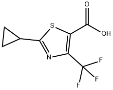 2-cyclopropyl-4-(trifluoromethyl)-1,3-thiazole-5-carboxylic acid Structure