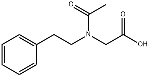 2-[N-(2-苯乙基)乙酰胺]乙酸 结构式