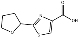2-(四氢呋喃-2-基)-1,3-噻唑-4-羧酸, 1423031-12-2, 结构式