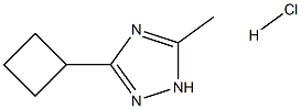 3-cyclobutyl-5-methyl-1H-1,2,4-triazole hydrochloride,1423031-88-2,结构式