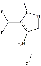 5-(二氟甲基)-1-甲基-1H-吡唑-4-胺盐酸 结构式