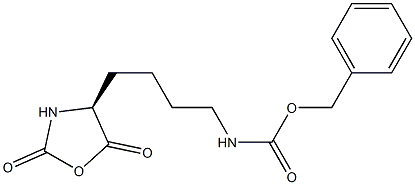 (S)-4-[4-(CBZ-氨基)丁基]噁唑烷-2,5-二酮 结构式