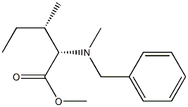 (2S,3S)-Methyl 2-(benzyl(Methyl)aMino)-3-Methylpentanoate Structure
