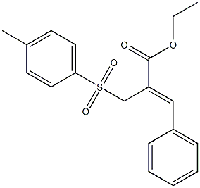 (Z)-Ethyl 3-phenyl-2-(tosylmethyl)acrylate 结构式