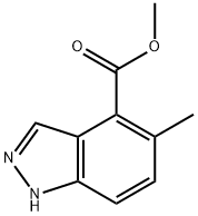 methyl 5-methyl-1H-indazole-4-carboxylate 结构式