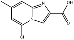 5-chloro-7-methylimidazo[1,2-a]pyridine-2-carboxylic acid,1427374-92-2,结构式
