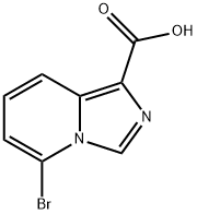 5-bromoimidazo[1,5-a]pyridine-1-carboxylic acid, 1427398-36-4, 结构式