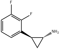 Cyclopropanamine, 2-(2,3-difluorophenyl)-, (1R,2S)- Structure