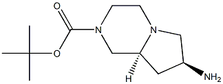 tert-butyl (7S,8aS)-7-aminohexahydropyrrolo[1,2-a]pyrazine-2(1H)-carboxylate Structure