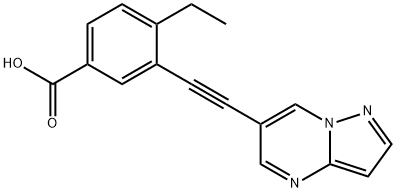 1429618-03-0 4-ETHYL-3-(2-{PYRAZOLO[1,5-A]PYRIMIDIN-6-YL}ETHYNYL)BENZOIC ACID