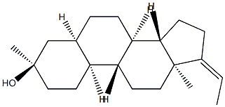 (3R,5R,8R,9R,10S,13S,14S,Z)-17-ethylidene-3,13-dimethyl-hexadecahydro-1H-cyclopenta[a]phenanthren-3-ol,1430063-58-3,结构式