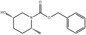(2R,5S)-5-羟基-2-甲基哌啶-1-羧酸苄酯,1431473-24-3,结构式
