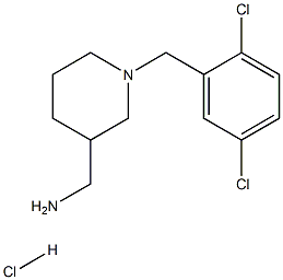 (1-(2,5-dichlorobenzyl)piperidin-3-yl)methanamine hydrochloride,1432064-13-5,结构式