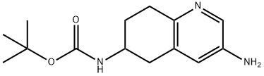 tert-butyl N-(3-amino-5,6,7,8-tetrahydroquinolin-6-yl)carbamate Structure