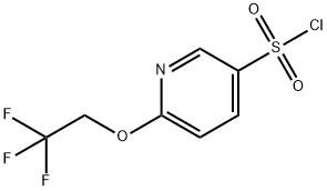 6-(2,2,2-trifluoroethoxy)pyridine-3-sulfonyl chloride,1432680-11-9,结构式