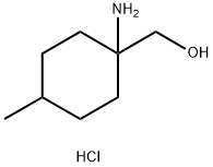 (1-氨基-4-甲基环己基)甲醇盐酸盐 结构式