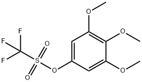 3,4,5-trimethoxyphenyl trifluoromethanesulfonate 结构式
