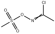 N-((METHYLSULFONYL)OXY)ACETIMIDOYL CHLORIDE Struktur