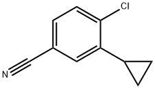 4-Cyano-2-cyclopropylchlorobenzene 化学構造式