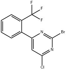 2-Bromo-4-chloro-6-(2-trifluoromethylphenyl)pyrimidine|