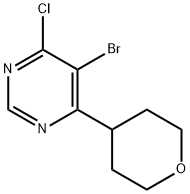4-Chloro-5-bromo-6-(4-tetrahydropyranyl)pyrimidine|