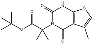 1434643-28-3 tert-butyl 2-methyl-2-(5-methyl-2,4-dioxo-1,4-dihydrothieno[2,3-d]pyrimidin-3(2H)-yl)propanoate