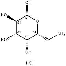 6-氨基-6-脱氧-D-吡喃半乳糖盐酸盐 结构式